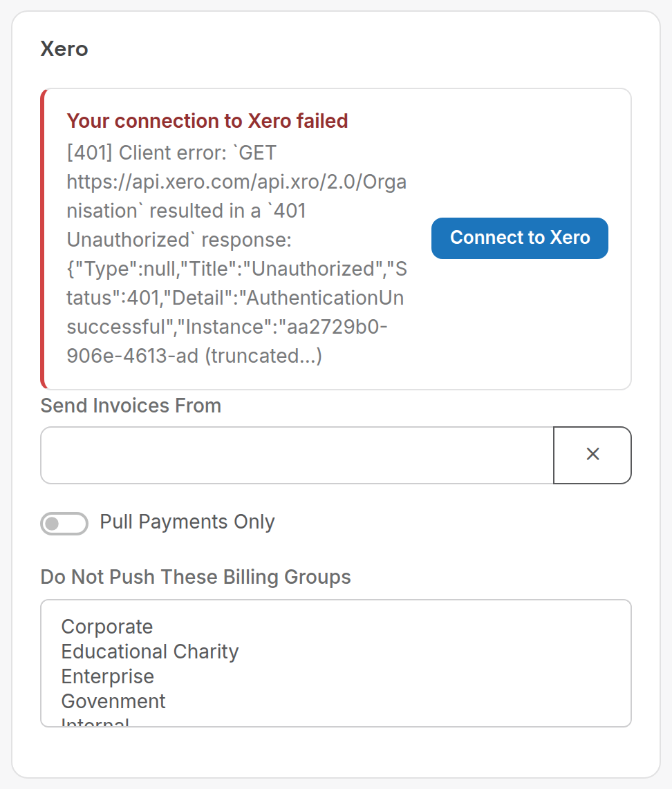 Xero card
