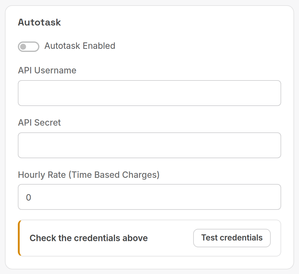 Autotask card