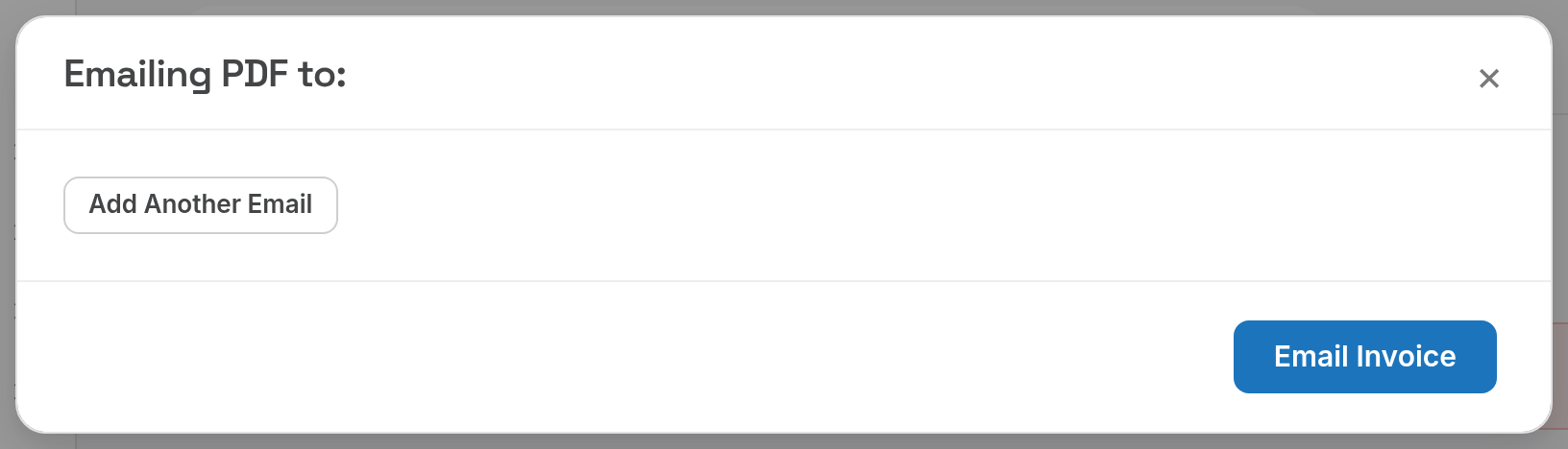 Email PDF dialog