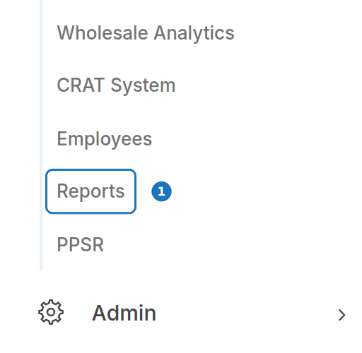 Management menu with Reports