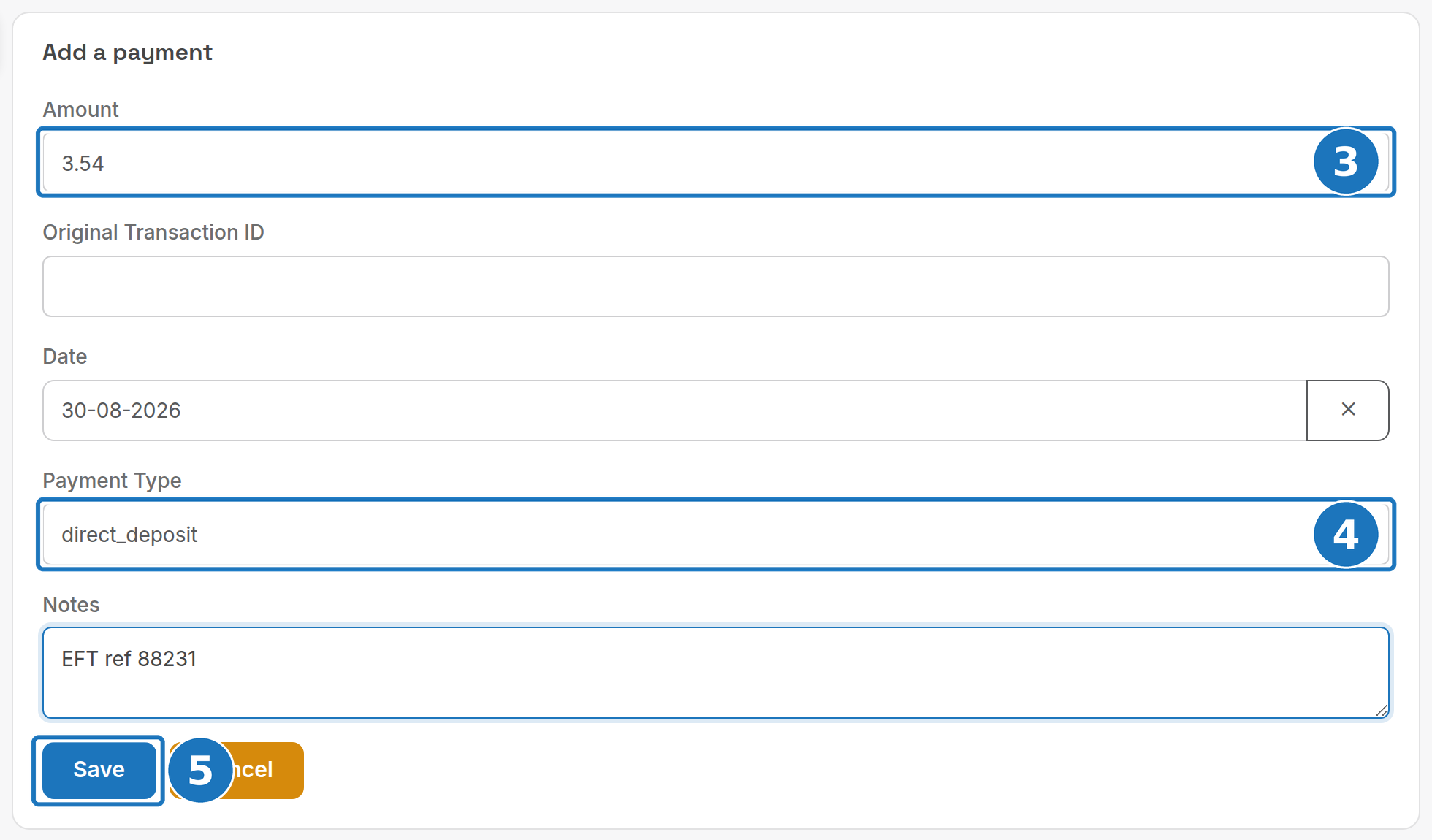 Add a payment form
